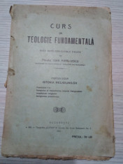 CURS DE TEOLOGIE FUNDAMENTALA - P. II*Istoria Religiilor - Ioan Mihalcescu -1924 foto