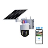 Camera de Supraveghere Solara/ aplicatie mobila V380 PRO &ndash; Monitorizare 360&deg;, Impermeabila, Control prin Telefon, Unghi larg, Sirena incorporata, Audi