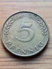 Moneda Germania 5 Pfennig 1950, Europa