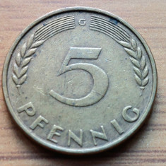 Moneda Germania 5 Pfennig 1950