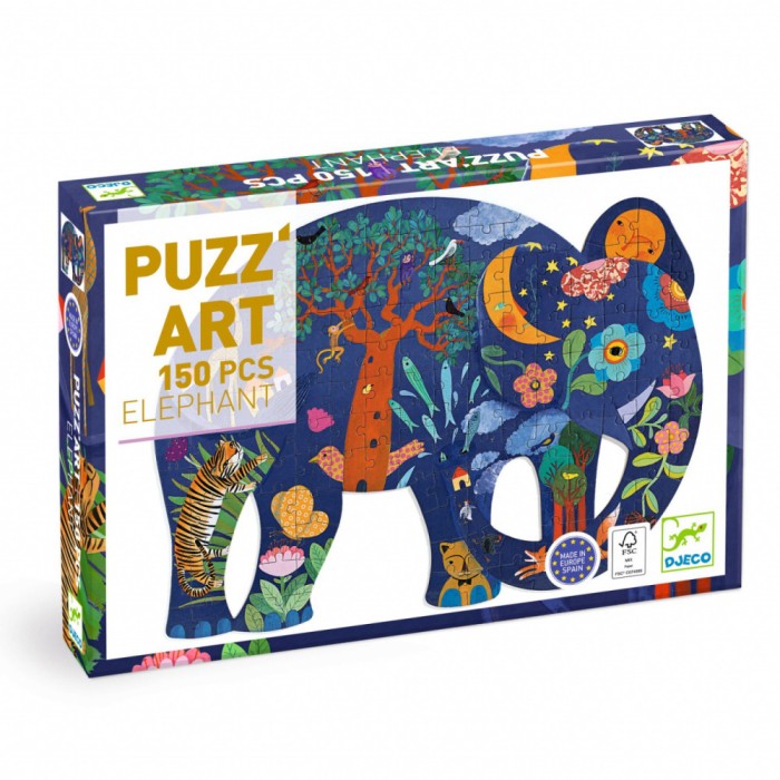 Puzzle Puzz&#039;Art Elefant, Djeco