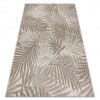 Covor sisal Floorlux 20504 Frunze şampanie si gri Junglă, 160x230 cm