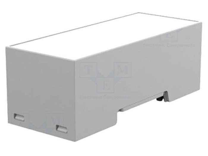 Carcasă pentru șină DIN gri, 2 module