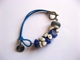 Bratara agate si howlite , bratara femei, 27807