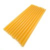 Batoane silicon 12mm pentru pistol de lipit, galben translucid - 250gr