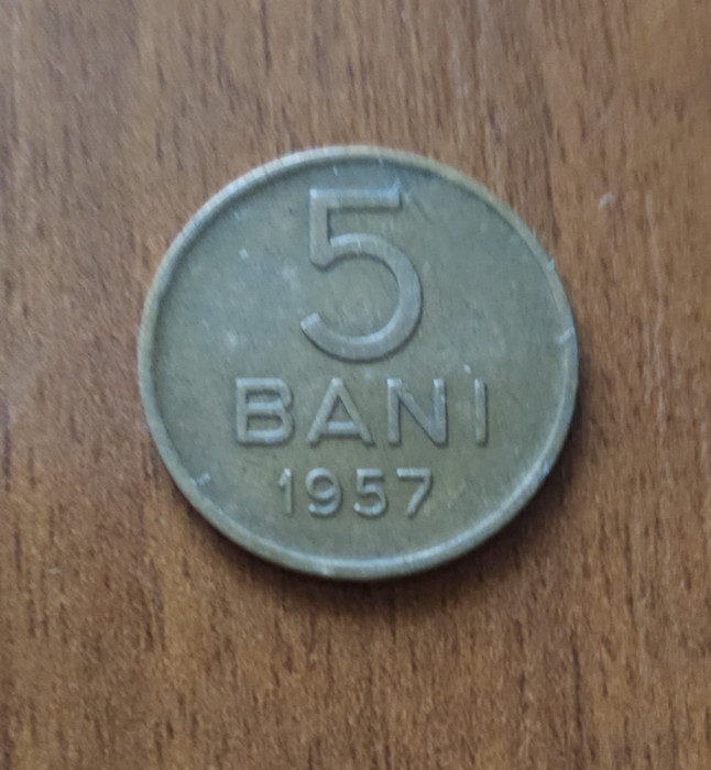 5 bani 1957, RPR / Rom&acirc;nia