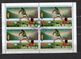 KOREA 1985 - FOTBAL. CM MEXIC 1986. BLOC STAMPILAT, DB15