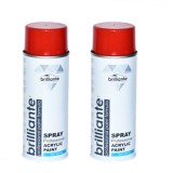 Vopsea Spray Brilliante Rosu Coral RAL 3016, 400ml, Pachet 2 buc