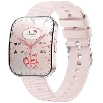 SMARTECH SmartWatch cu Senzor Glucometru, Tensiune Arteriala, Ritm Cardiac, Nivel Oxigen, Apel Bluetooth, HRV, Calendar, Meniu RO S857 foto