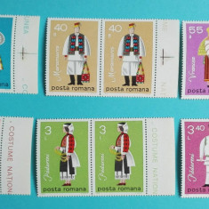 TIMBRE ROMÂNIA L.P.995/1979 Costume naționale -Serie în pereche -MNH