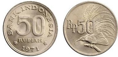 Indonesia 1971- 50 rupiah UNC foto