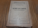 N. GEORGESCU-TISTU (autograf) - Scris si Carte - 1948, 224 p.; curs litografiat
