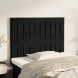 Tablie Pat Catifea Neagra 90 cm vidaXL (2 buc) - Inaltime Reglabila, Design Elegant, Sprijin Lombar