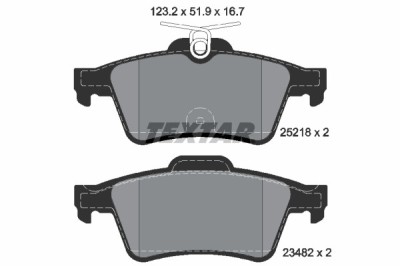 TEXTAR 2521801 Q+ set placute frana,frana disc foto