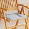 Gossi perna scaun de gradina, 4 buc., gri deschis, 45x45x2 cm, patrat