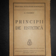 George Calinescu - Principii de estetica (1939, prima editie)