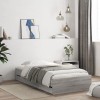 VidaXL Cadru de pat cu sertare gri sonoma 90x190 cm lemn prelucrat 3207327