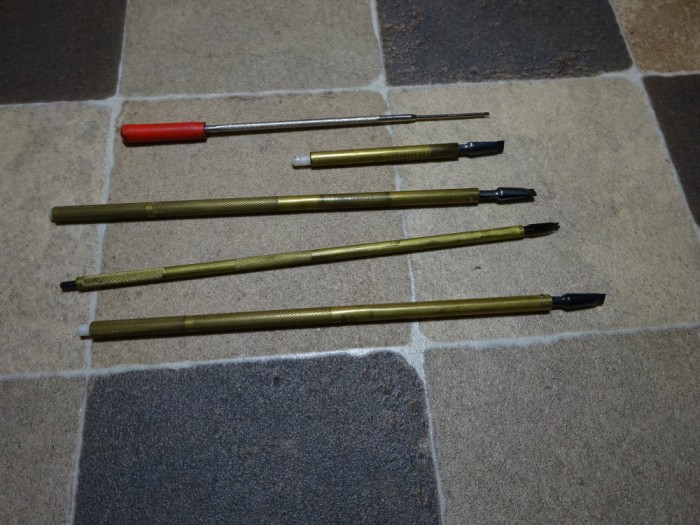 Pensete metalice vintage SCREW STARTERS HJJ CO. Los Gatos /set 5 bucati