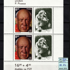 Polonia, 1981 | Aniv. 100 ani de la naşterea lui Picasso - Pictură | MNH | aph