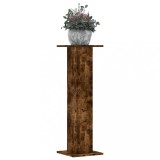 VidaXL Suporturi de plante 2 buc. stejar fumuriu 30x30x95 cm lemn