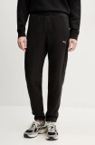 Puma pantaloni de trening femei, culoarea negru, neted, 685051