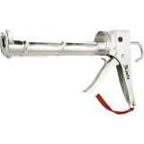 Pistol pentru etansare 310 ml semideschis cromat tija dintata 7 mm// MTX