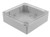 Carcasă universală HAMMOND Policarbonat IP68 Gri 180x180x60 mm Capac Transparent Model 1554W2GYCL