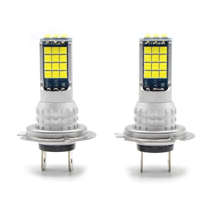 Set 2 becuri auto LED H7, 4000LM, 6000K, 90W