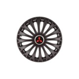 Cumpara ieftin Set 4 Capace Roti 15 inchi (R15) Dino Negru, Compatibile cu Mitsubishi