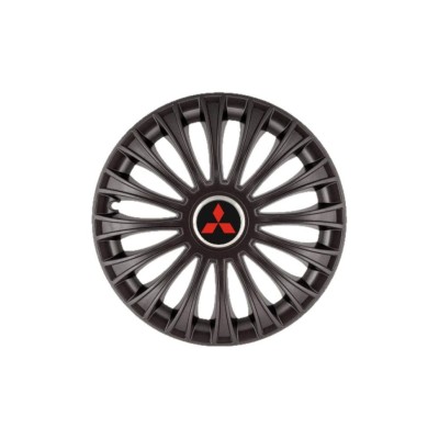 Set 4 Capace Roti 15 inchi (R15) Dino Negru, Compatibile cu Mitsubishi foto
