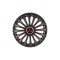 Set 4 Capace Roti 15 inchi (R15) Dino Negru, Compatibile cu Mitsubishi