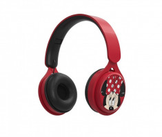 Casti audio wireless pentru copii, cu personaje animate Minnie Mouse, rosu OMC foto