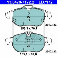 Set placute frana,frana disc SAAB 9-3 Cabriolet (YS3F) (2003 - 2016) ATE 13.0470-7172.2