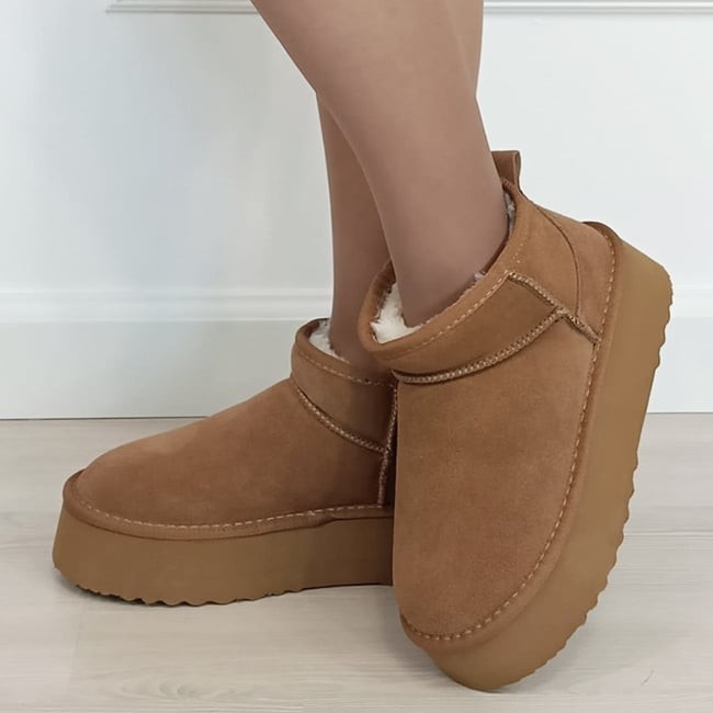 Ghete camel din piele naturala 6391 113