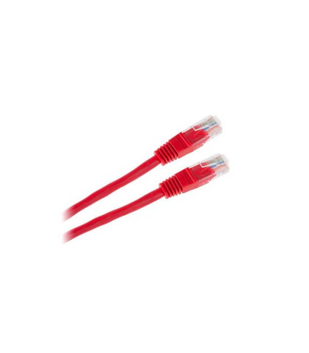 Patchcord UTP rosu 1m CCA RJ45 Cabletech
