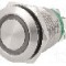 Intrerupator anti-vandalism, OFF-(ON), &Oslash;19mm, BULGIN, MPI002/TE/GN/24