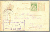 AX 244 CP VECHE-ALL REGIO CONSOLATO D&#039;ITALIA -GALATI -CIRC. 1924, Circulata, Printata