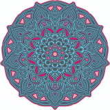 Cumpara ieftin Sticker decorativ, Mandala, Multicolor, 60 cm, 7284ST-3, Oem