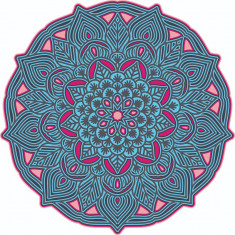 Sticker decorativ, Mandala, Multicolor, 60 cm, 7284ST-3