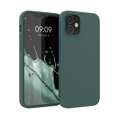 Husa Kwmobile pentru Apple iPhone 12/iPhone 12 Pro, Silicon, Verde, 53938.171 foto