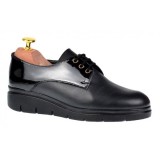Cumpara ieftin Pantofi dama casual din piele naturala Box cu Lac - Model Negru Marimea 36