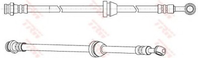 Conducta / cablu frana CHEVROLET AVEO Hatchback (T200) (2003 - 2008) TRW PHD947 foto