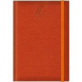 Agenda A5 nedatata Colere EJ-1506, 224 pagini, cu elastic, portocaliu