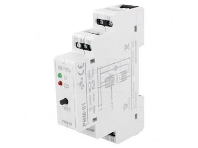 Releu bistabil de impulsuri NO 16A IP20 PBM-01 foto