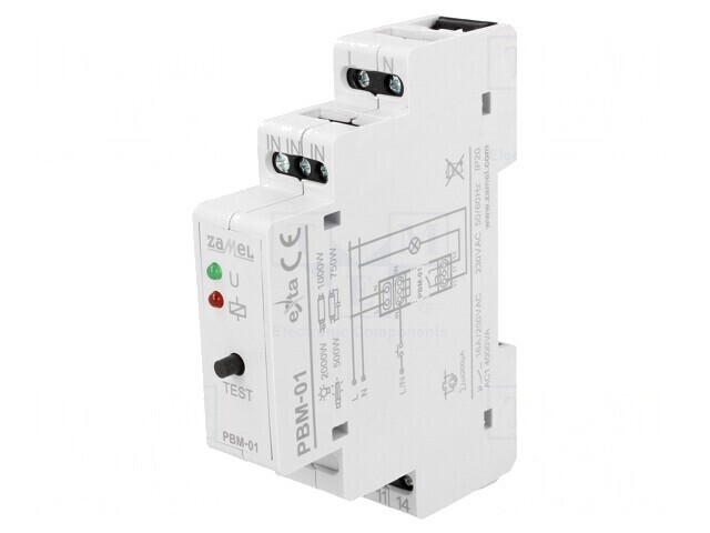 Releu bistabil de impulsuri NO 16A IP20 PBM-01