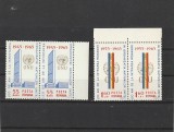 ROMANIA 1965 LP 600 O.N.U. PERECHE ORIZONTALA MNH