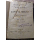 A. Cantarea Rom&acirc;niei Poezii populara 1924