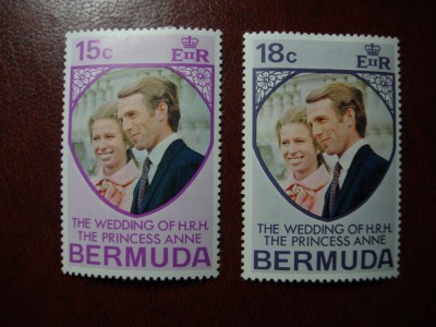 BERMUDA 1973 NUNTA PR. ANNE SERIE MH foto
