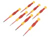 Set Surubelnite Precizie Izolate C.K VDE 7 buc Phillips/Plata Otel Crom Vanadium 1kV AC
