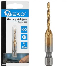 Burghiu HSS HEX pentru filetat, m3 X 0,5 mm, Geko G38130